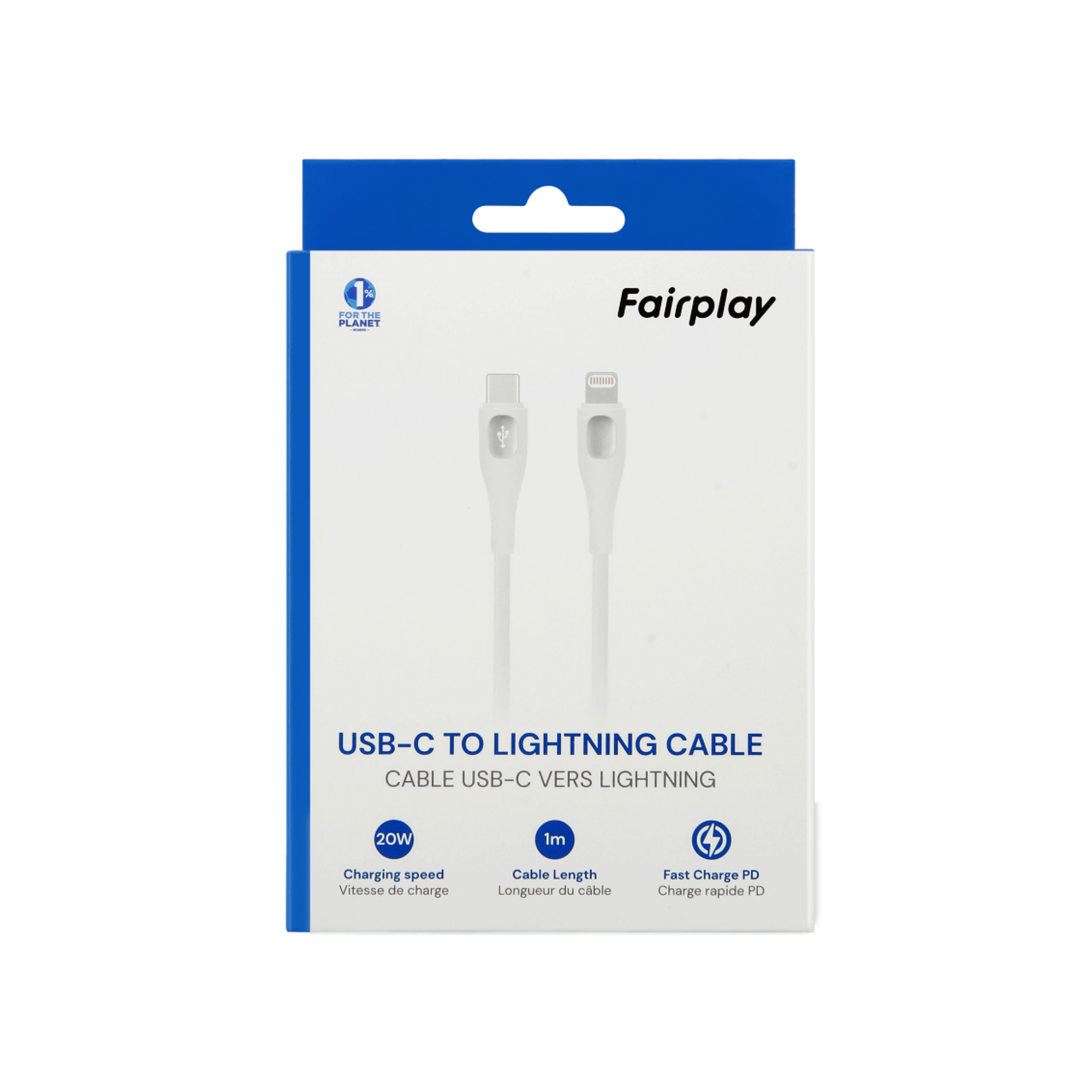 FAIRPLAY CALYPSO Câble USB-C vers Lightning 1m