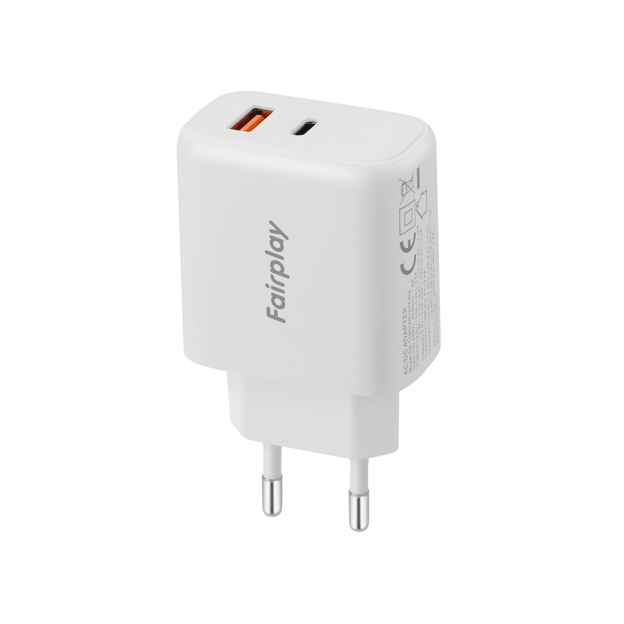 FAIRPLAY Chargeur 65W (USB-A + USB-C)